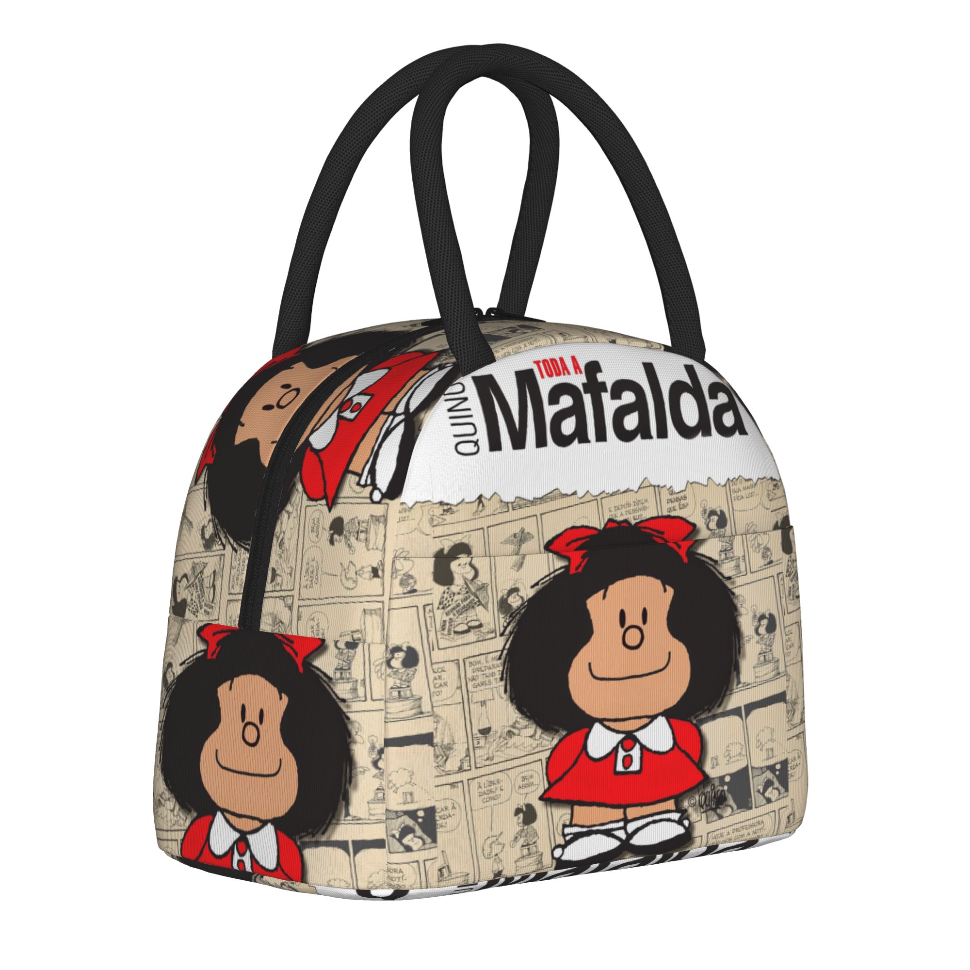 Tote Bag Sublimation - Mafalda Comic Insulated Lunch Bag Thermal