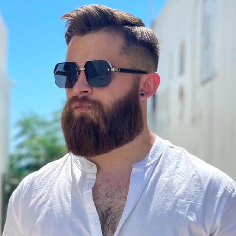 Men's Metal Sunglasses Square  - مراجعة Metal Photo Panel وسعره
