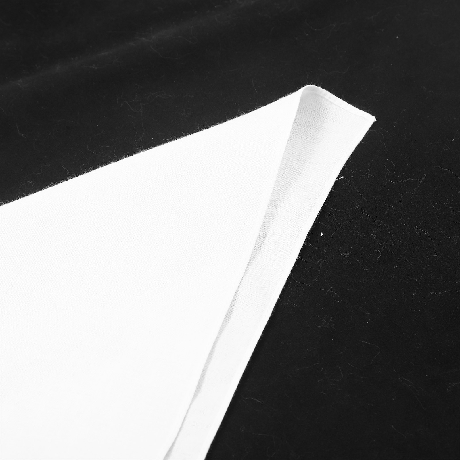 White Cotton Handkerchief Squa - مراجعة Bandana Blank White وسعره