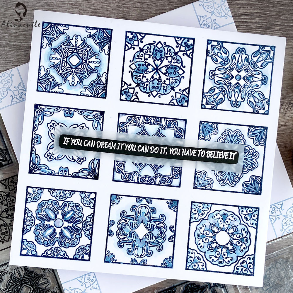 Alinacutle CLEAR STAMPS Vintag - مراجعة Ceramic Tile Blank وسعره