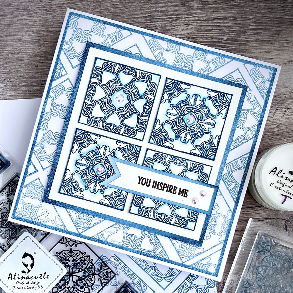 Alinacutle CLEAR STAMPS Vintag - مراجعة Ceramic Tile Blank وسعره