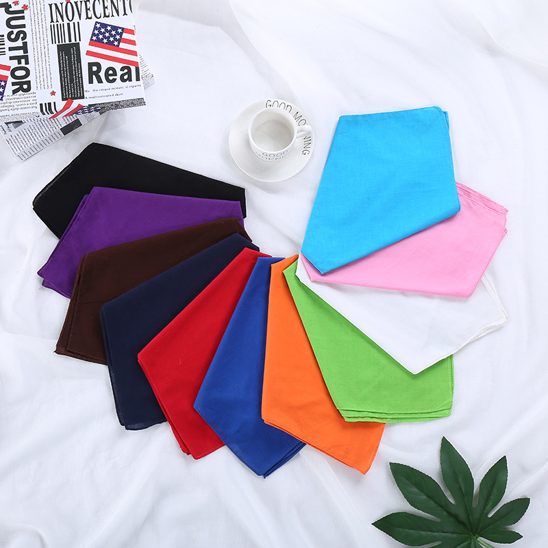 Headscarf Cotton Solid Color R - مراجعة Bandana Blank White وسعره