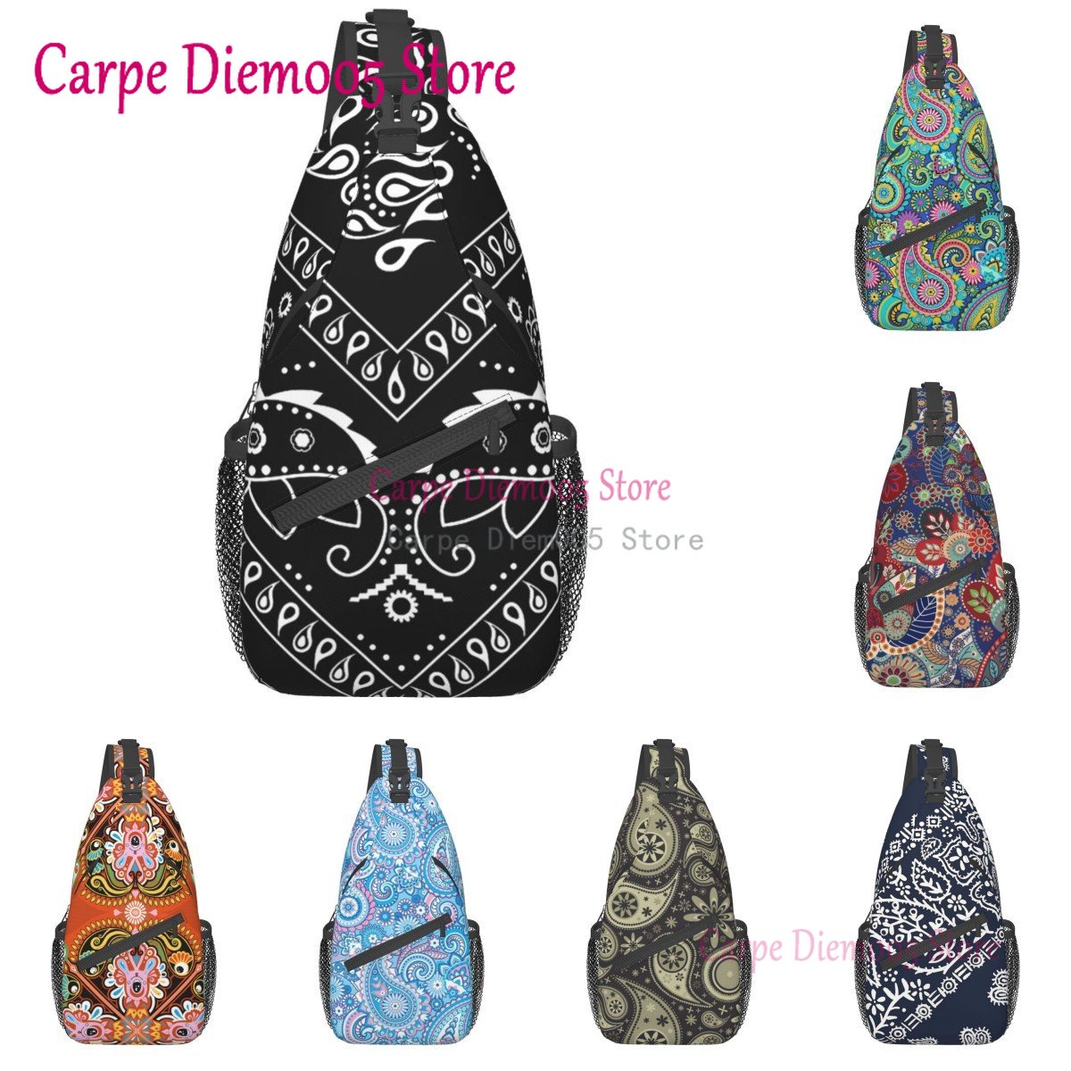 Black And White Paisley Chican - مراجعة Bandana Blank White وسعره