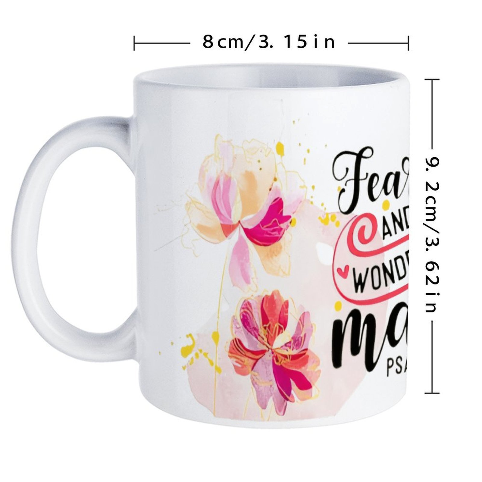 Fearfully And Wonderfully Made - مراجعة Sublimation Mug White وسعره