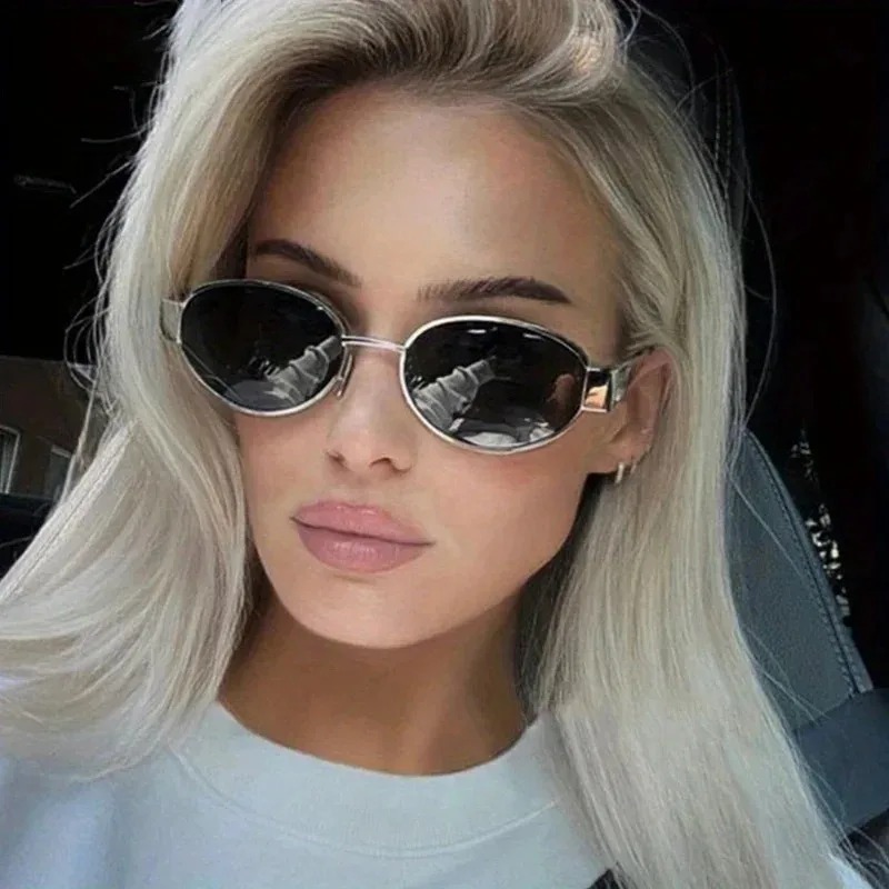 New Oval Sunglasses for Women  - مراجعة Metal Photo Panel وسعره