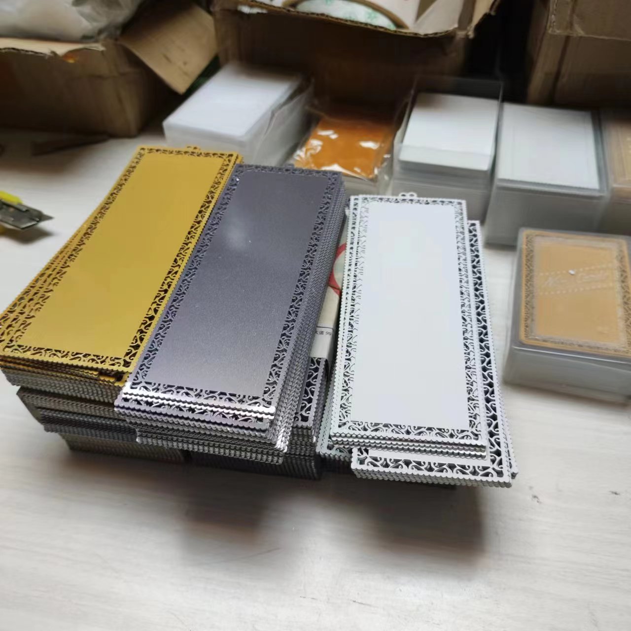 100pcs Blank Sublimation Metal - مراجعة Puzzle Blank White وسعره