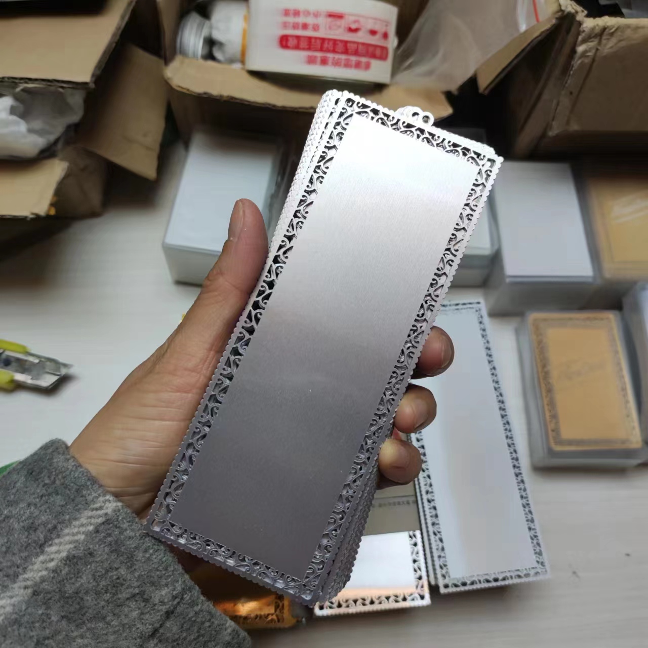100pcs Blank Sublimation Metal - مراجعة Puzzle Blank White وسعره