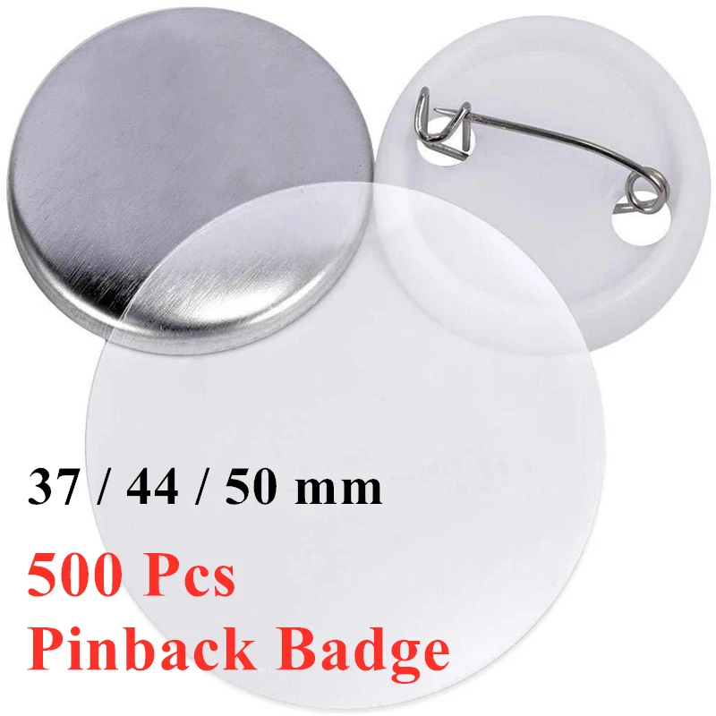 500Pcs/set Blank Badge Pinback - مراجعة Button Badge Blank وسعره