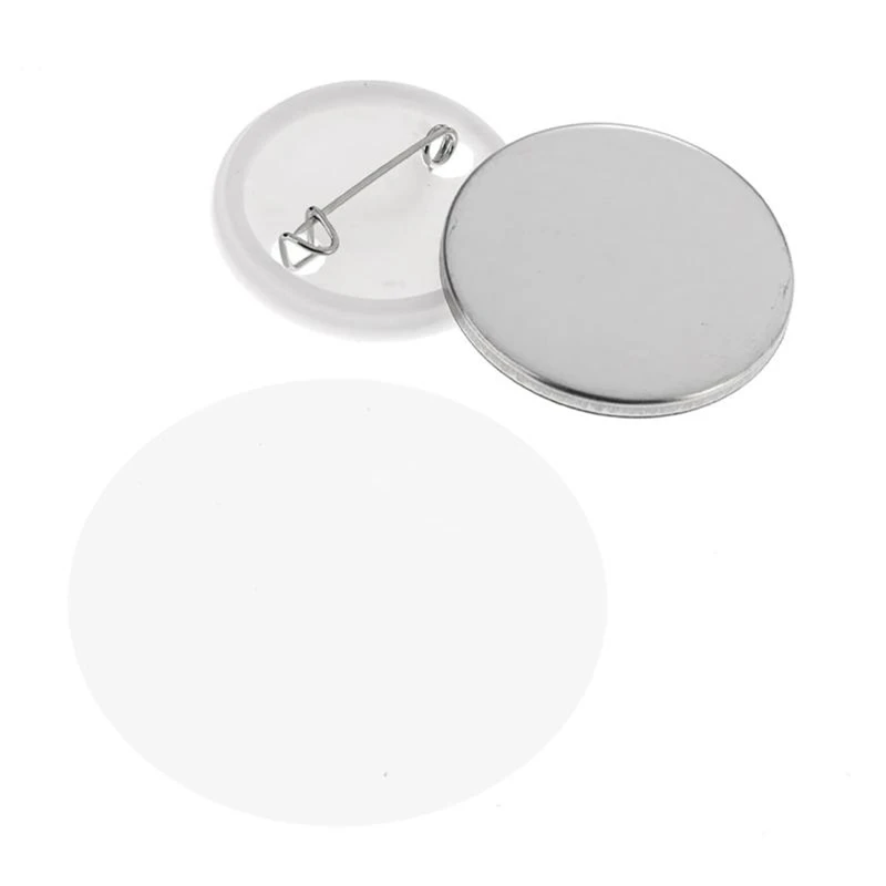 500Pcs/set Blank Badge Pinback - مراجعة Button Badge Blank وسعره