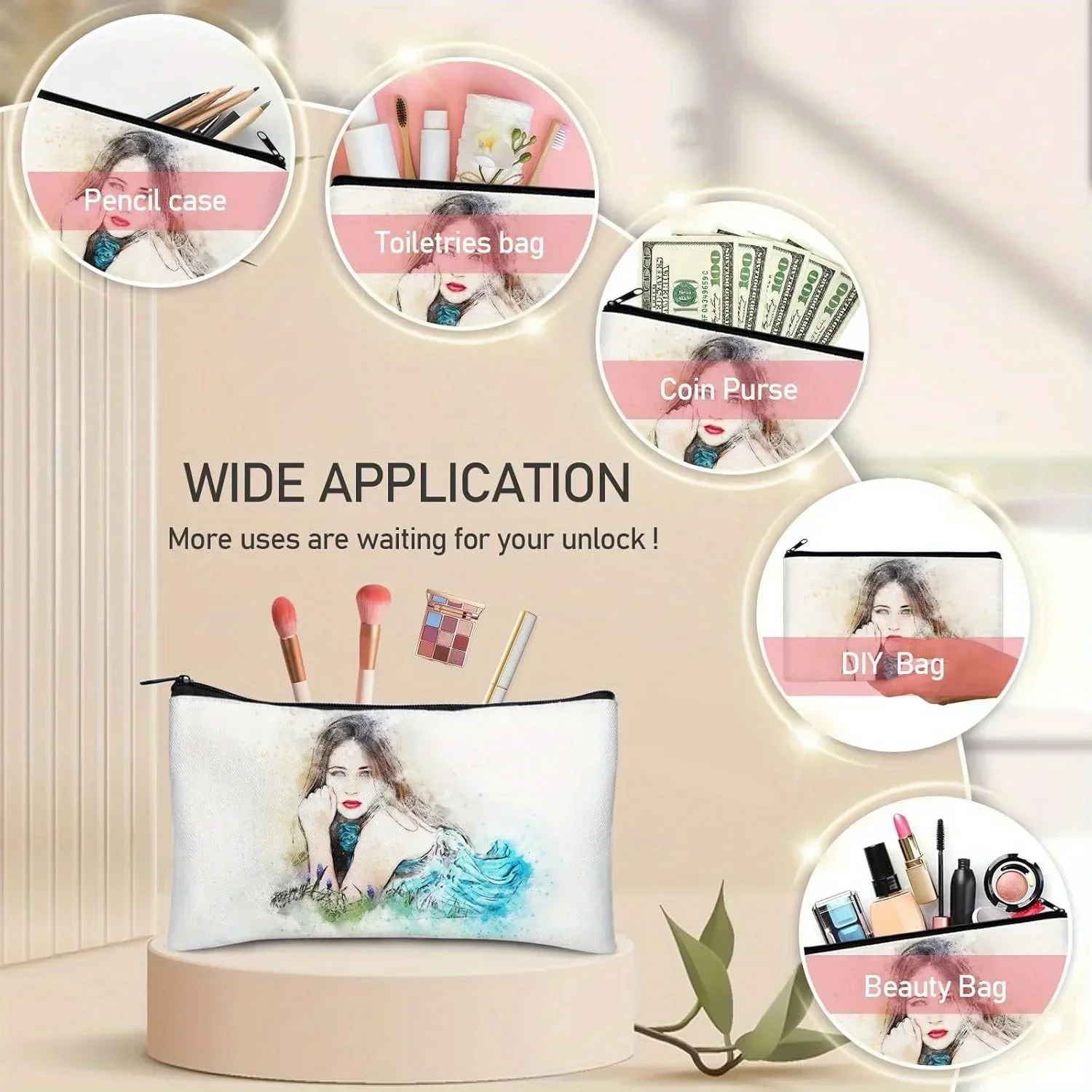 20pcs Sublimation Blank Makeup - مراجعة Tote Bag Sublimation وسعره