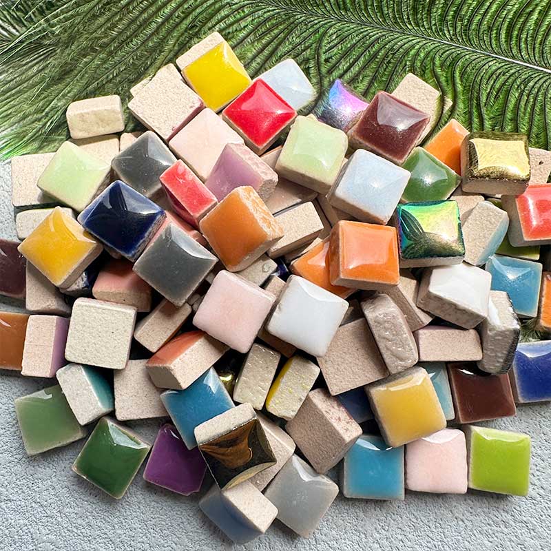 DIY 100g Ceramic Mosaic Tiles  - مراجعة Ceramic Tile Blank وسعره