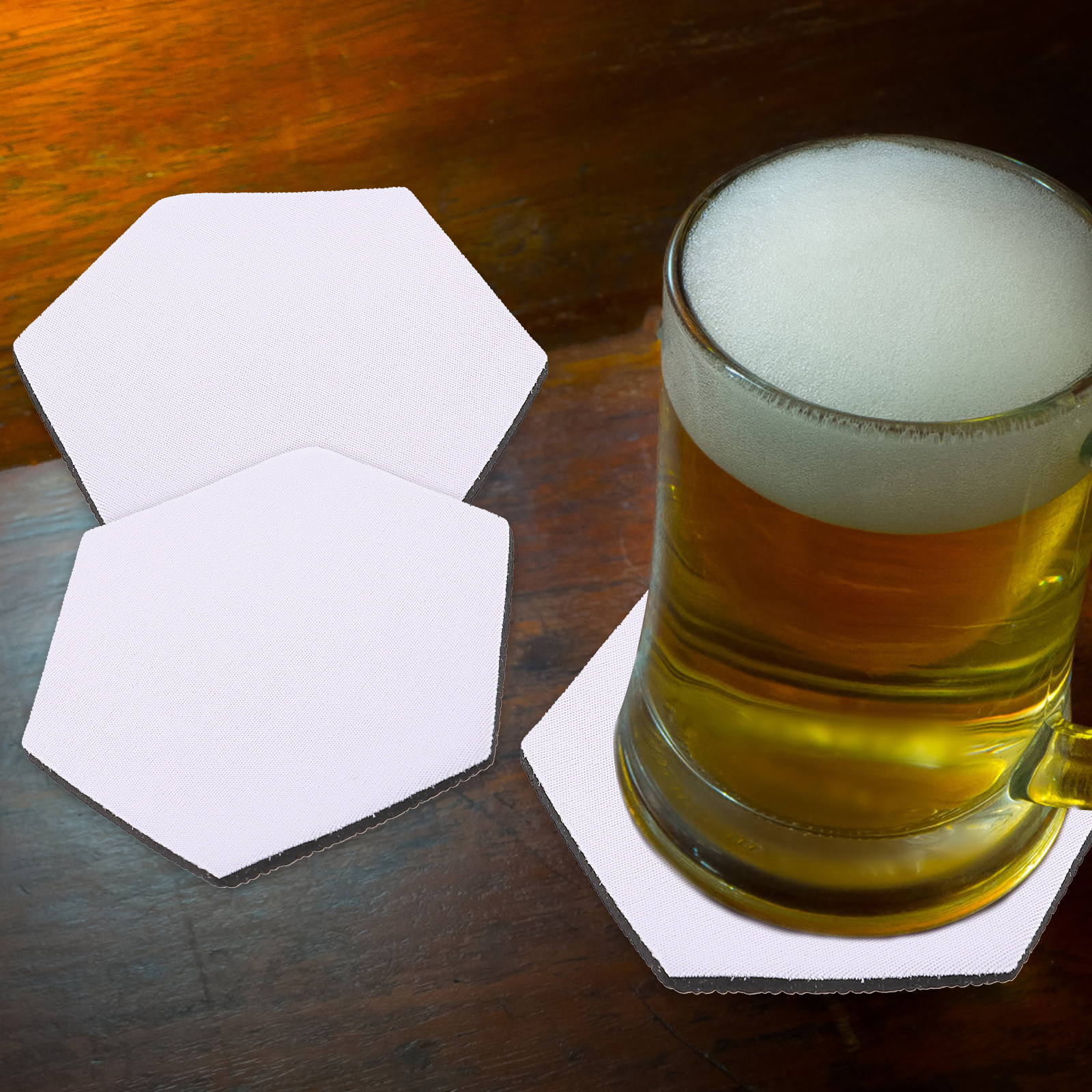 10Pcs Sublimation Blank Cup Co - مراجعة Coaster Sublimation Blank وسعره