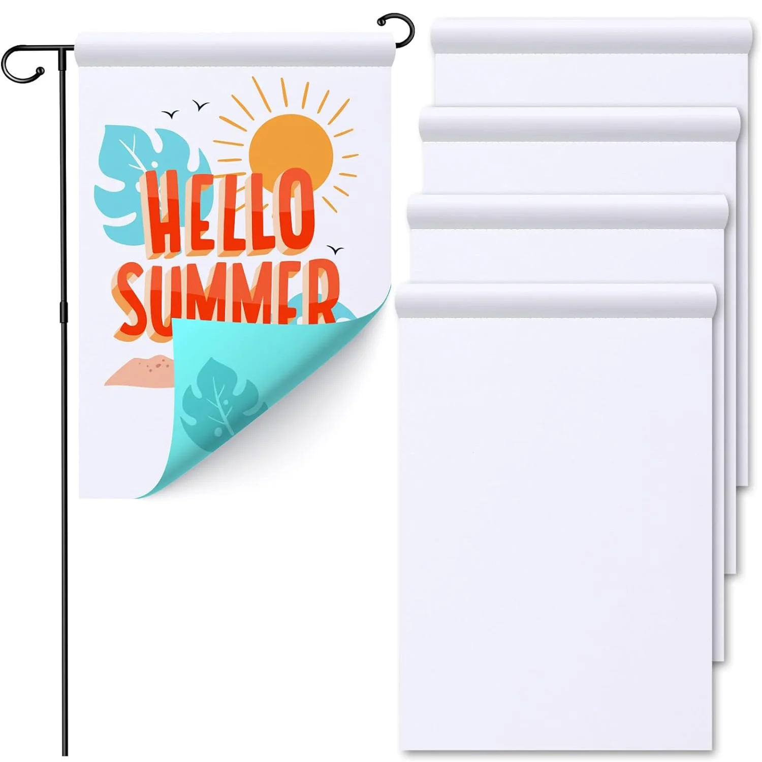 5pcs Double-Sided Blank Garden - مراجعة Yard Sign Blank وسعره