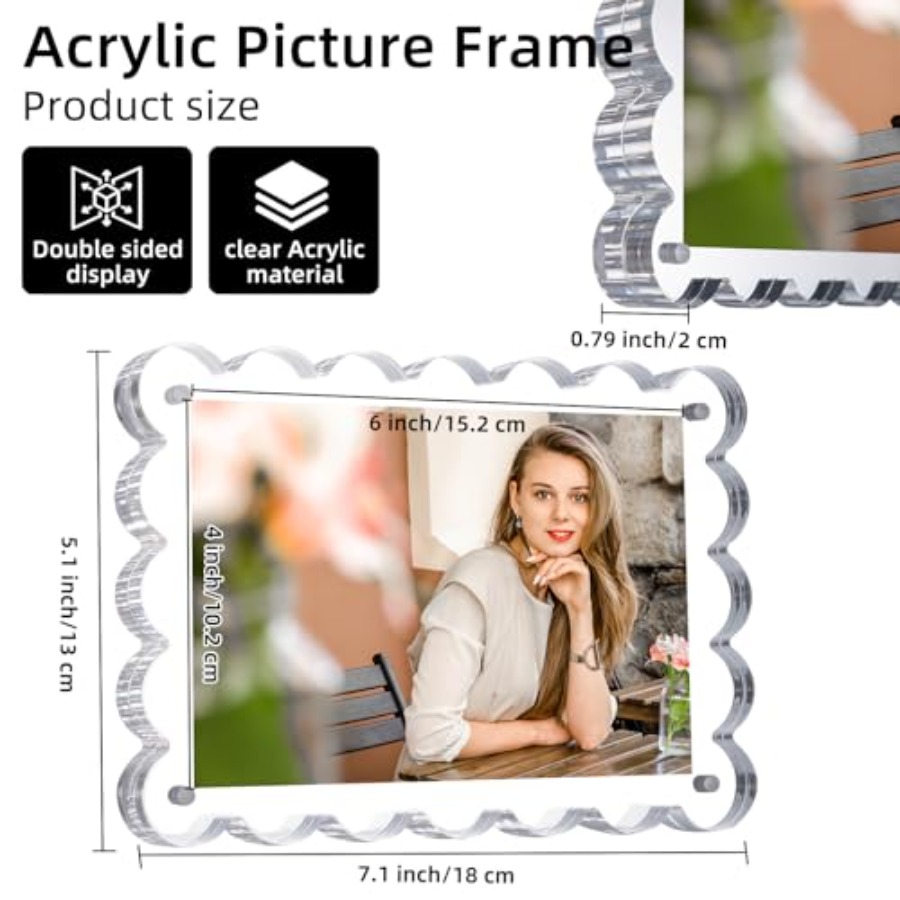 3 Pack Acrylic Picture Frame.  - مراجعة Photo Acrylic Block وسعره