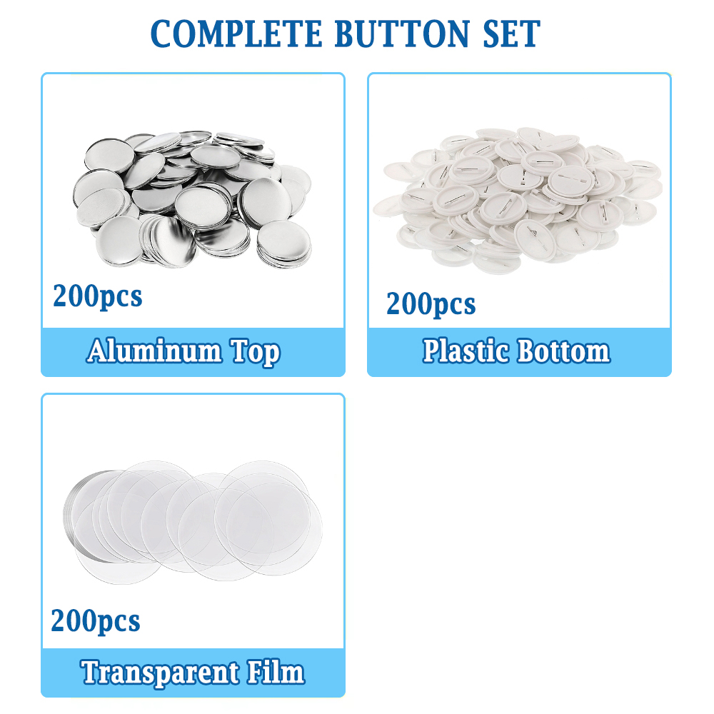 200pcs DIY Round Badge Making  - مراجعة Button Badge Blank وسعره