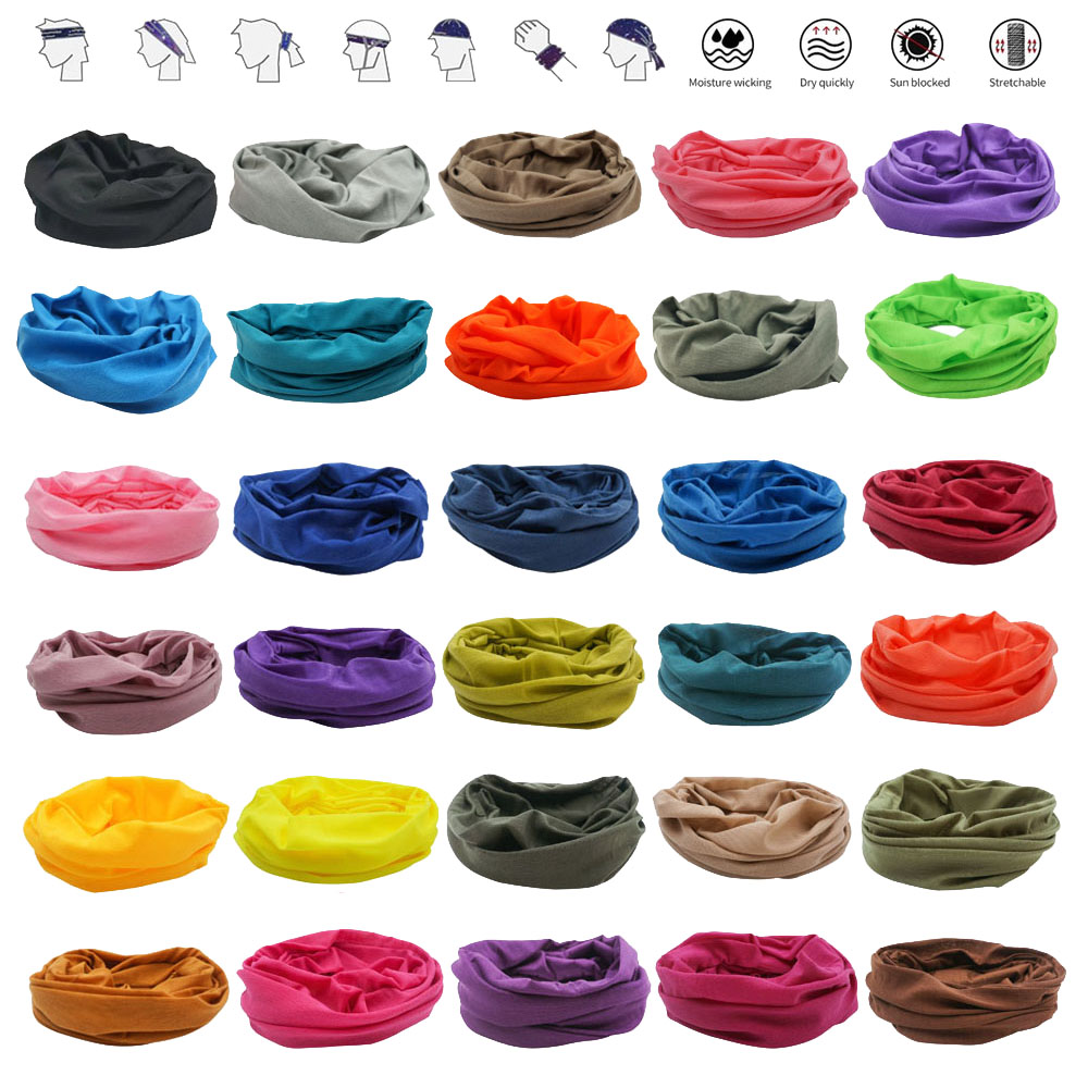 55 Solid Colors Outdoor Sports - مراجعة Bandana Blank White وسعره