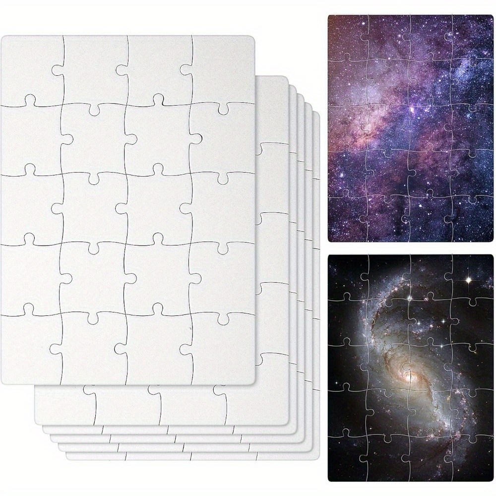 6pcs Sublimation Blank Puzzles - مراجعة Puzzle Blank White وسعره