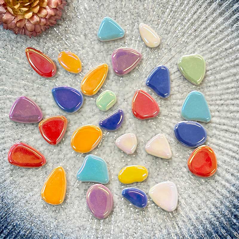 50g Porcelain DIY irregular Ph - مراجعة Ceramic Tile Blank وسعره