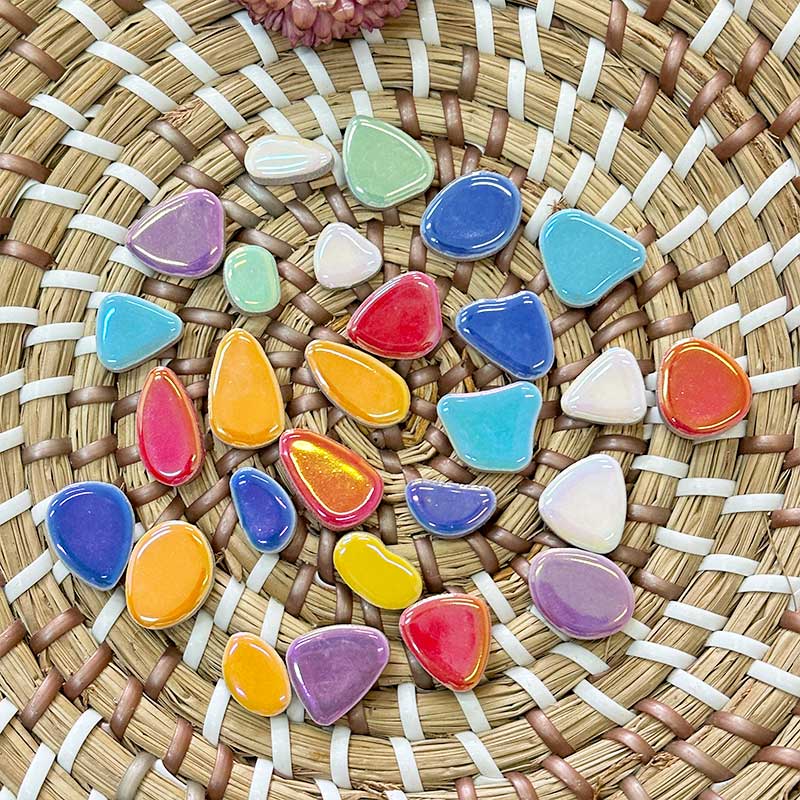 50g Porcelain DIY irregular Ph - مراجعة Ceramic Tile Blank وسعره