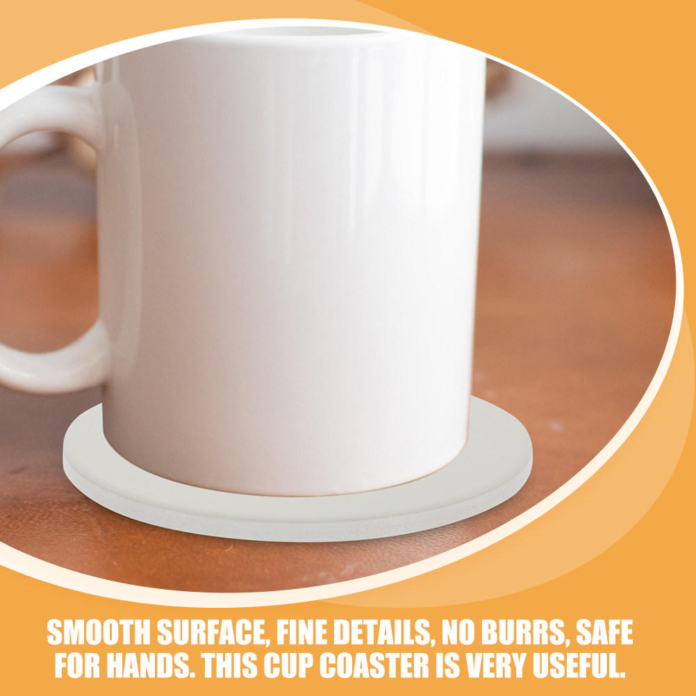 2Pcs Sublimation Blank Cup Coa - مراجعة Coaster Sublimation Blank وسعره