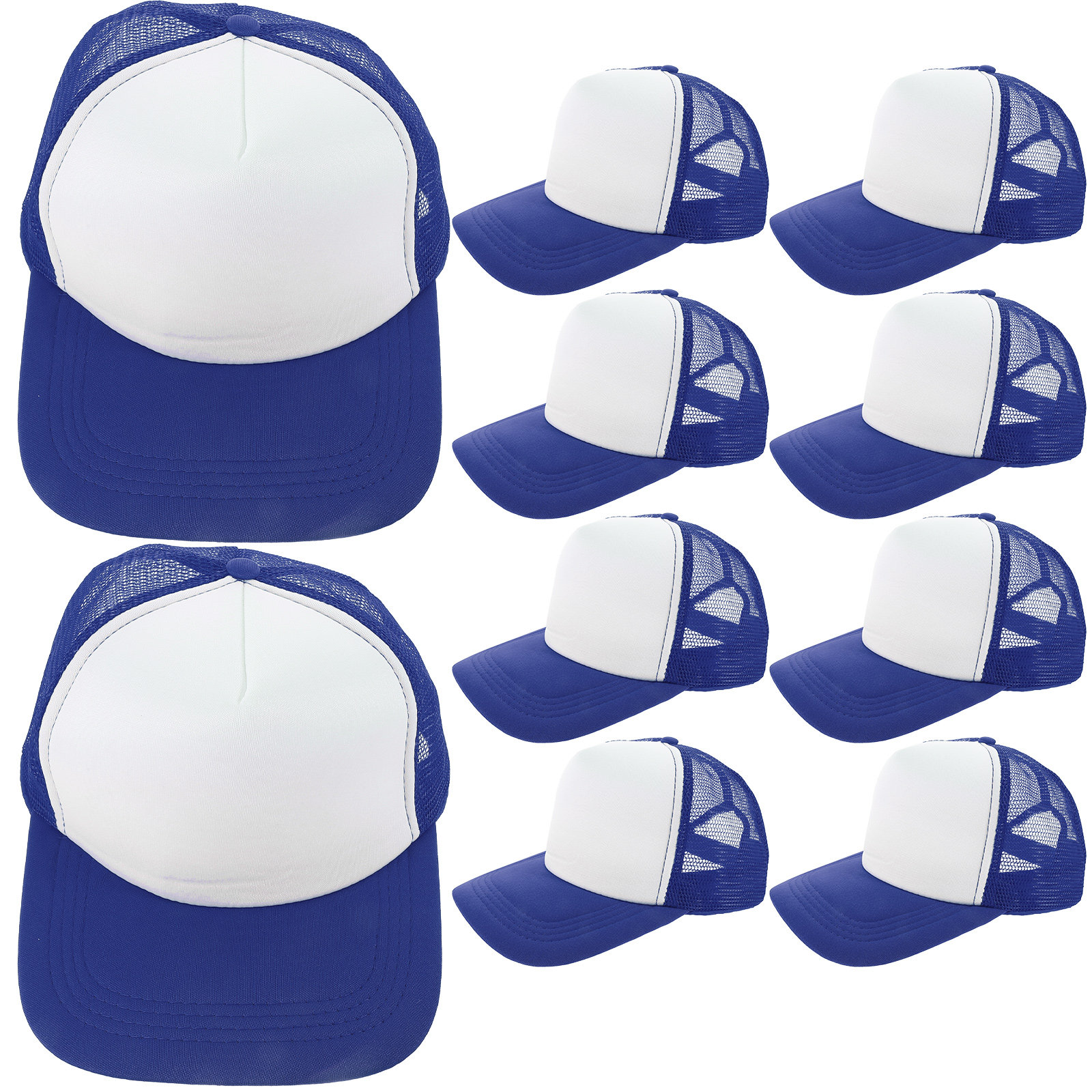 10Pcs Blank Mesh Baseball Hats - مراجعة Hat Sublimation Blank وسعره