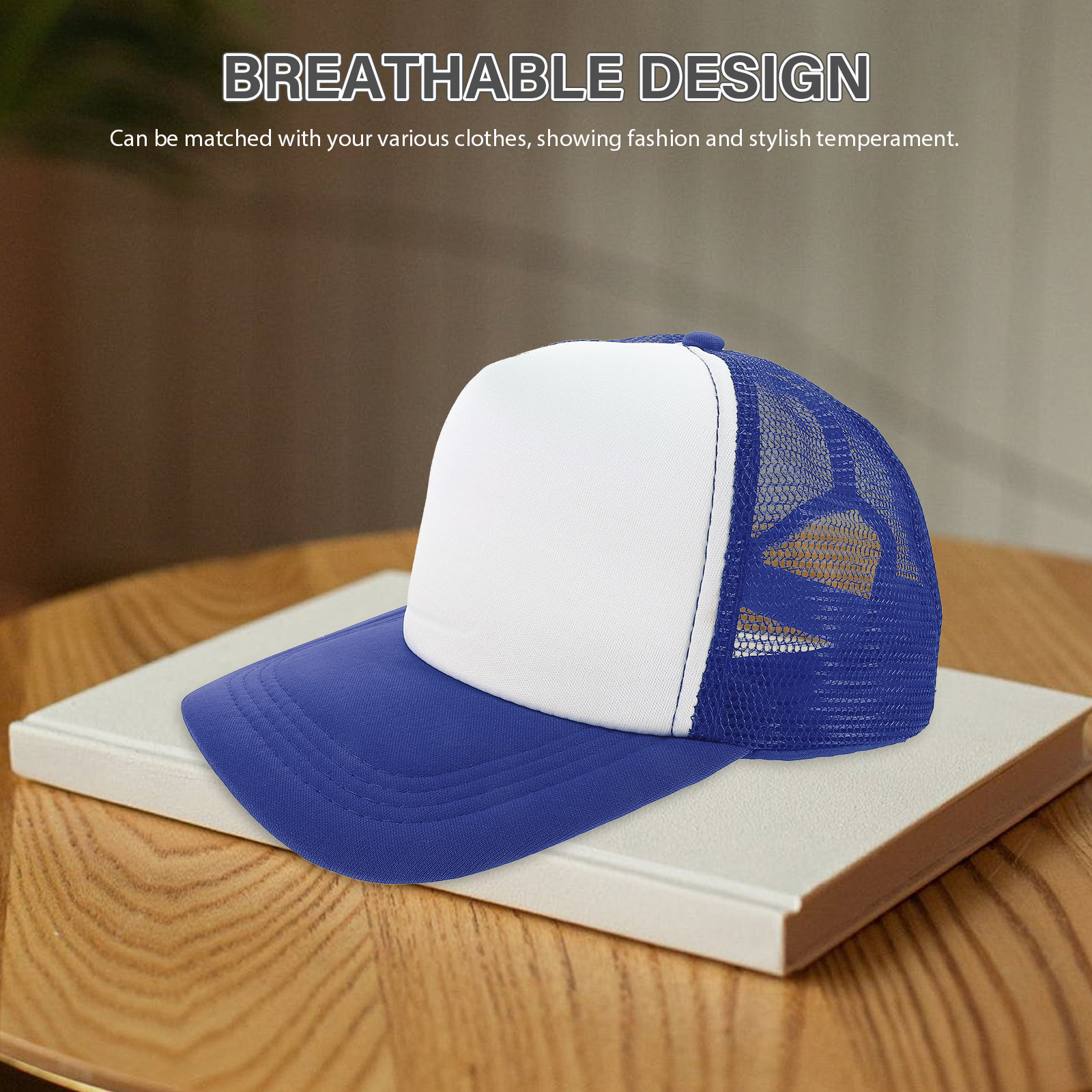 10Pcs Blank Mesh Baseball Hats - مراجعة Hat Sublimation Blank وسعره