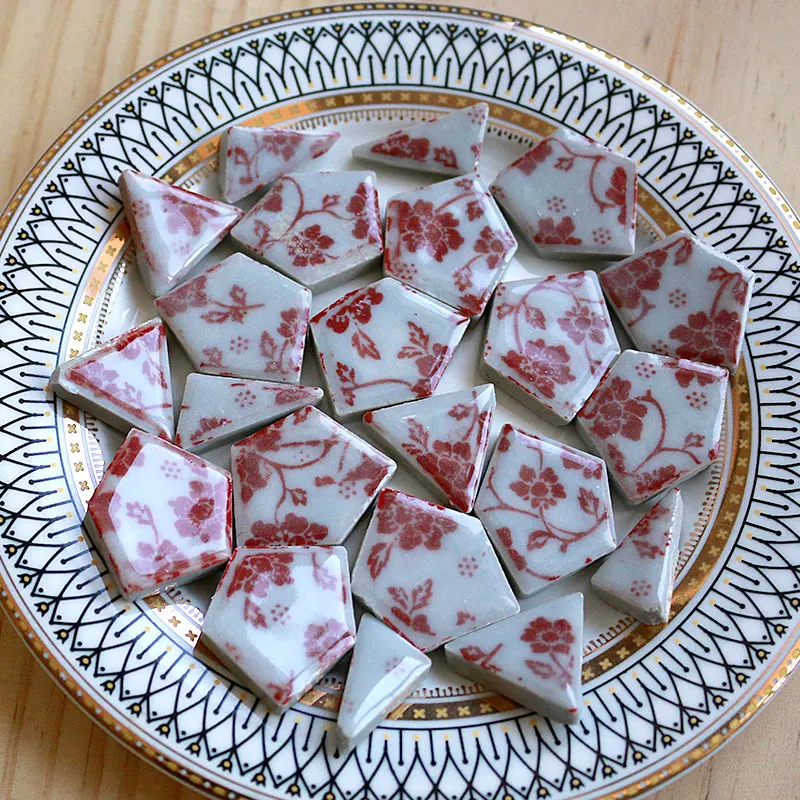 100g Oval Ceramic Mosaic Tiles - مراجعة Ceramic Tile Blank وسعره