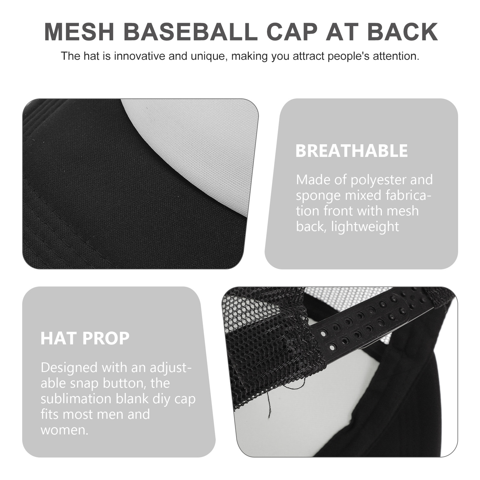 10Pcs DIY Blank Trucker Hat Me - مراجعة Hat Sublimation Blank وسعره