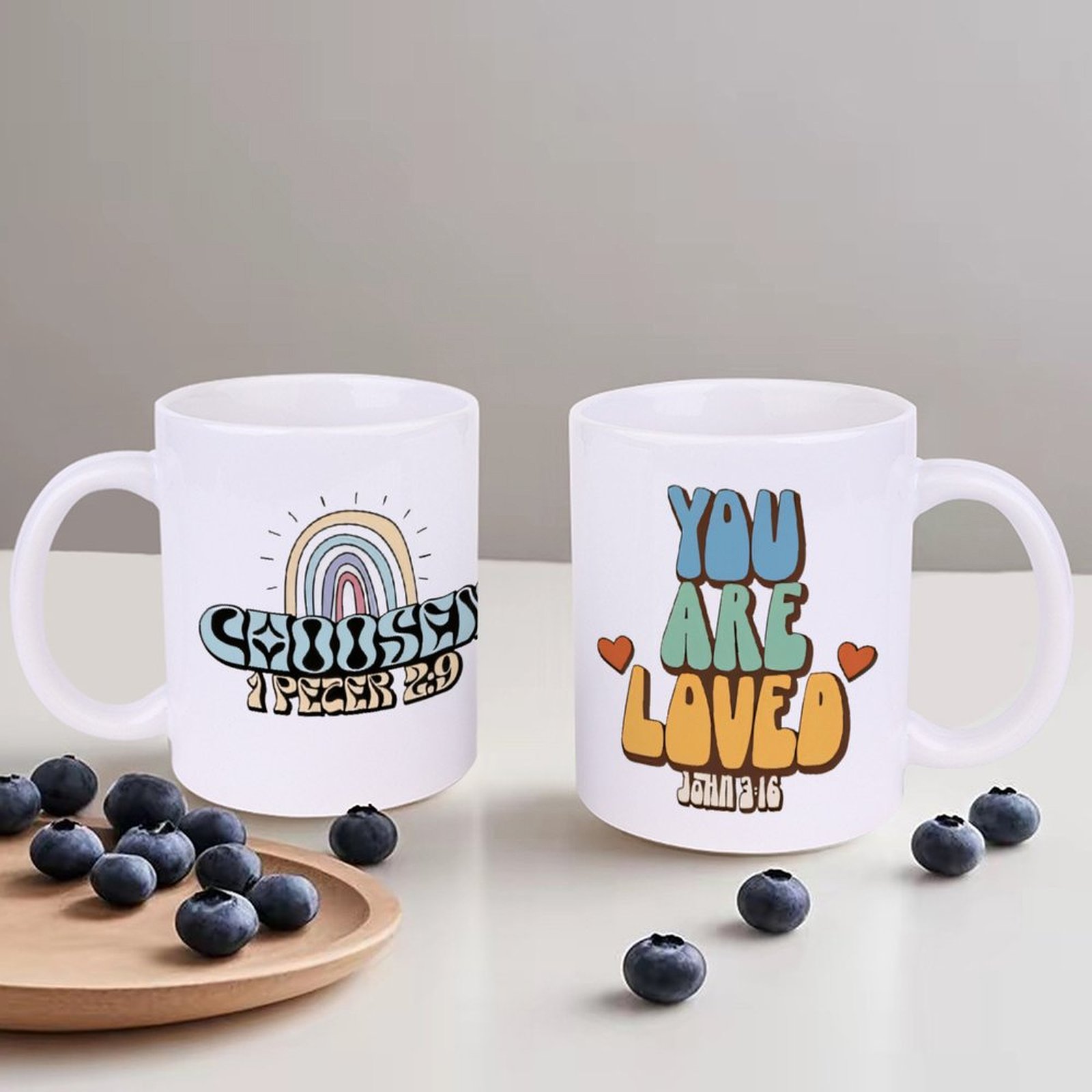 A Rainbow And A Rainbow With T - مراجعة Sublimation Mug White وسعره