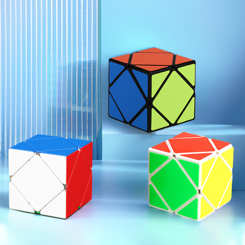 SENGSO Skewb Speed Cube Sticke - مراجعة Puzzle Blank White وسعره