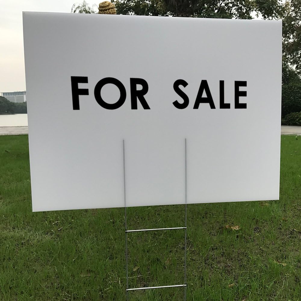 6 Pack 24x18 White Blank Lawn  - مراجعة Yard Sign Blank وسعره