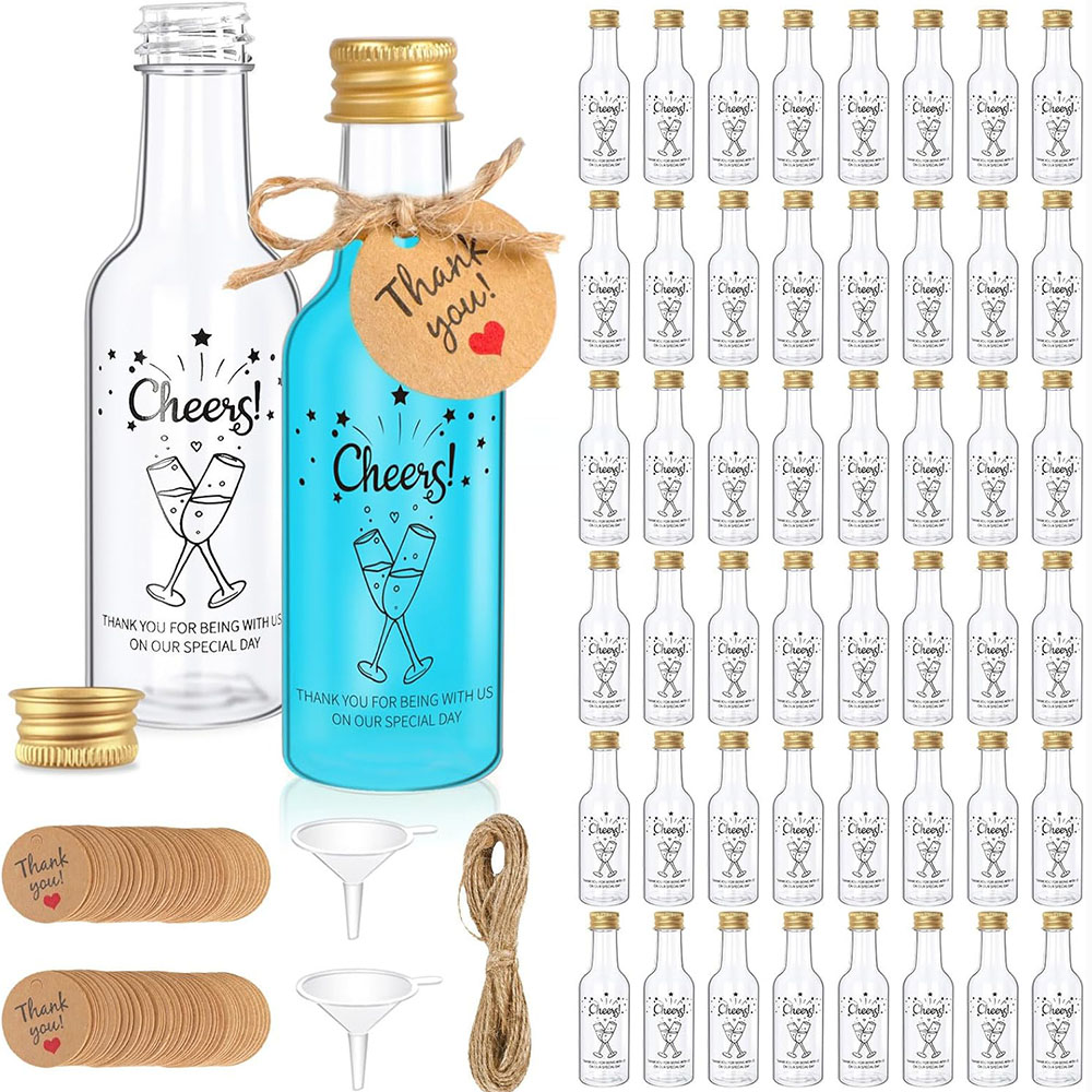 50Pack Mini Liquor Bottles,1.7 - مراجعة Water Bottle Blank وسعره