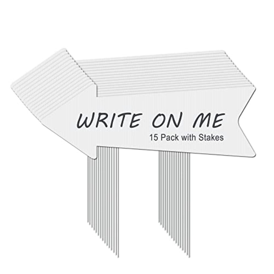 Blank Arrow Signs with Stakes  - مراجعة Yard Sign Blank وسعره