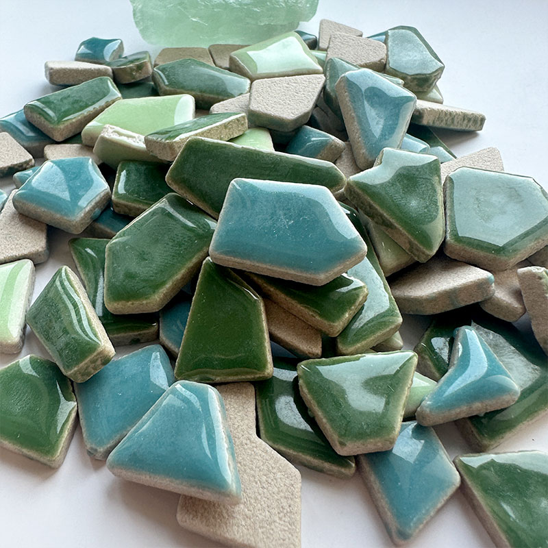 DIY 100g irregular Porcelain M - مراجعة Ceramic Tile Blank وسعره