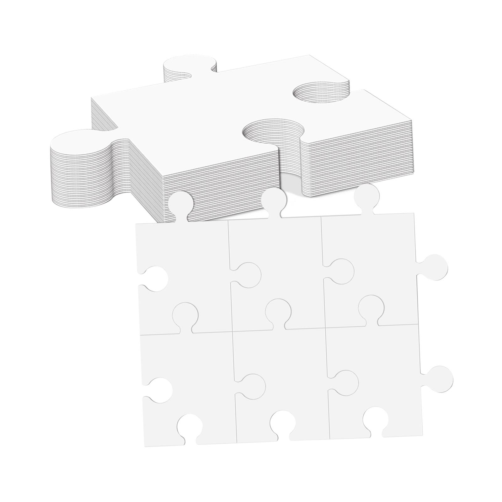 White Cardboard Blank Jigsaw P - مراجعة Puzzle Blank White وسعره