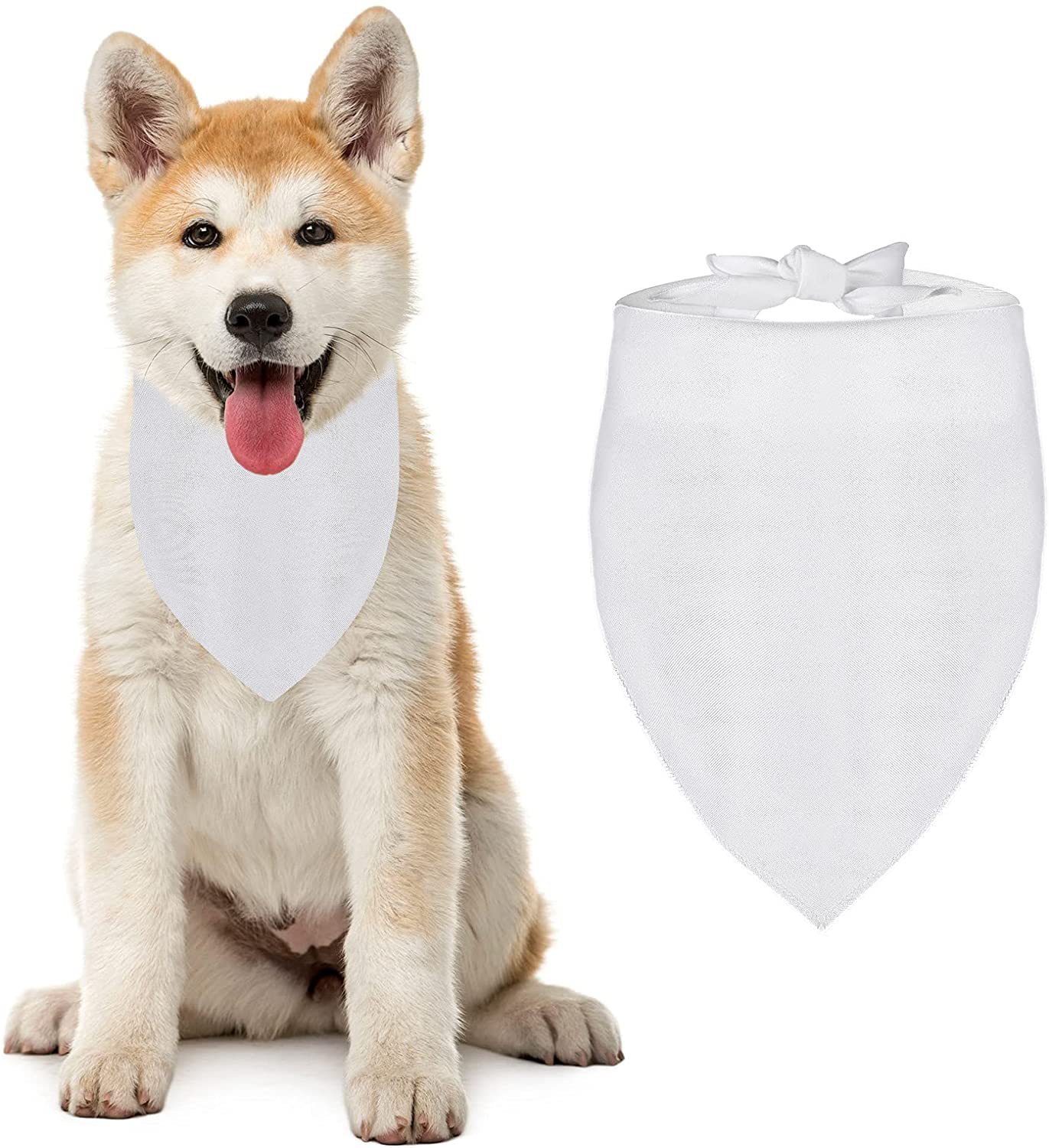 100 Pieces Sublimation Blank D - مراجعة Bandana Blank White وسعره