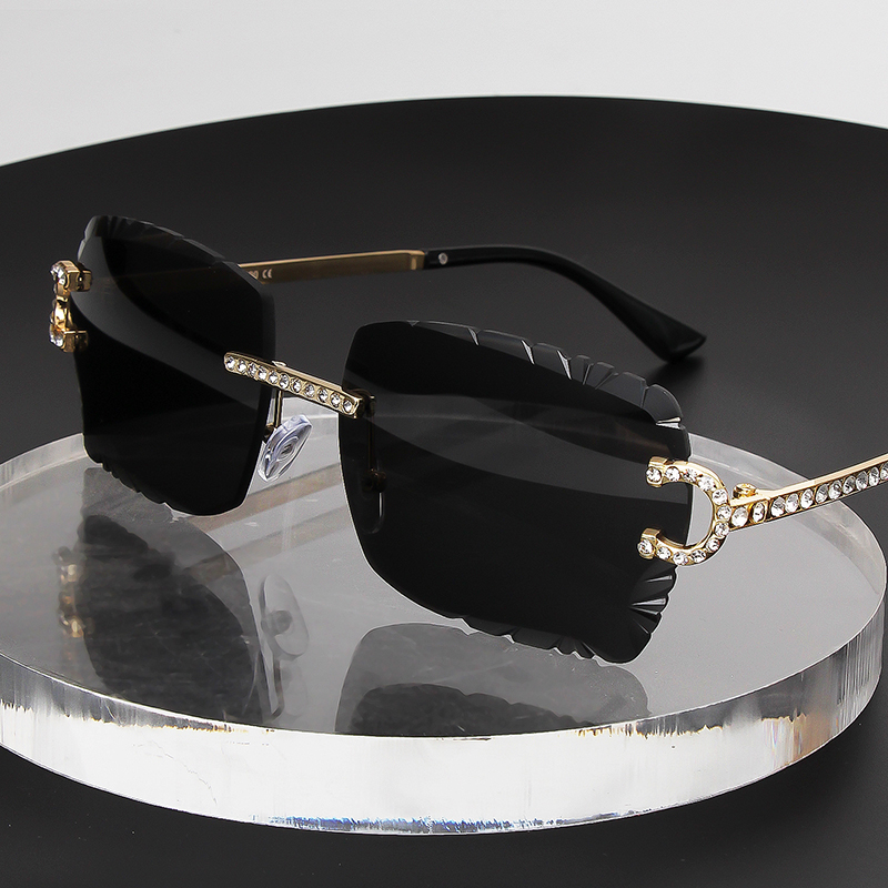 Fashion Rimless Square Sunglas - مراجعة Metal Photo Panel وسعره