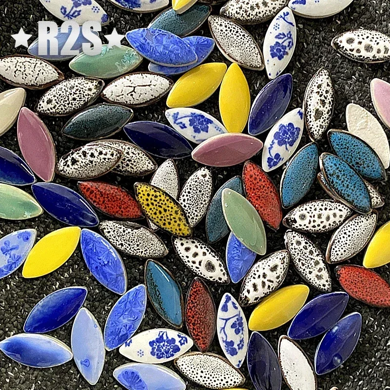 100g Mix color Irregular Ceram - مراجعة Ceramic Tile Blank وسعره