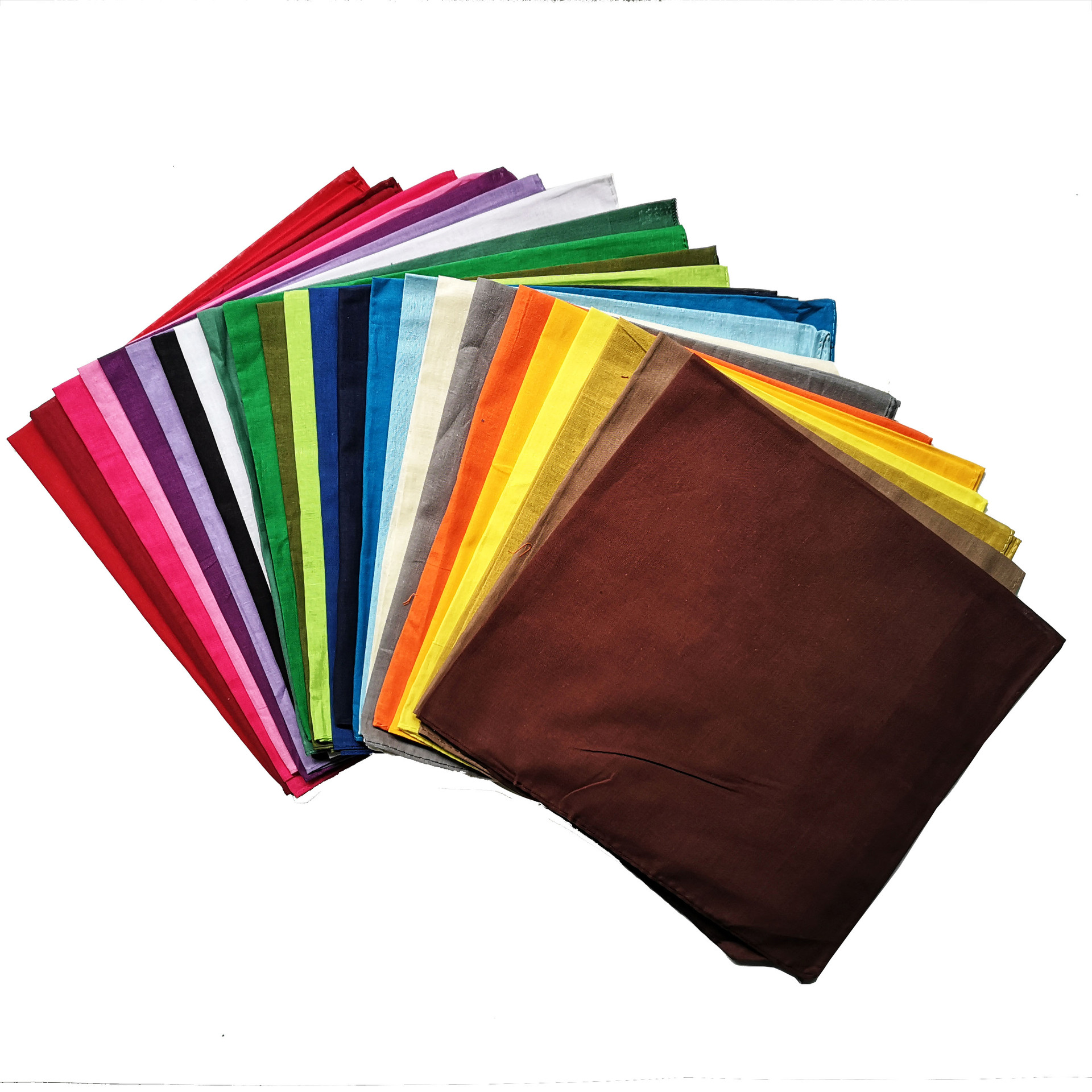 100%Cotton Cotton solid color  - مراجعة Bandana Blank White وسعره