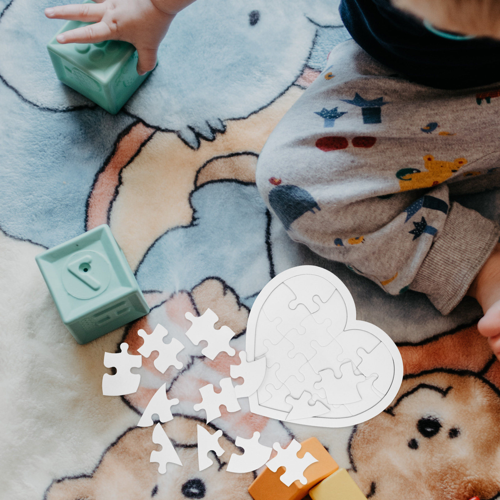 10Pcs Blank Kid DIY Puzzles Wh - مراجعة Puzzle Blank White وسعره