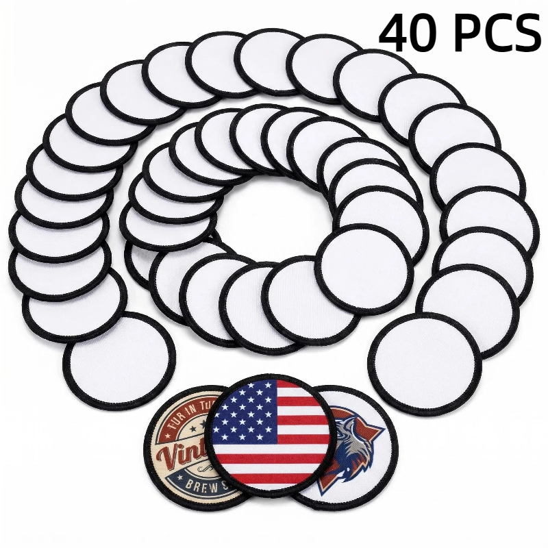 40 PCs Sublimation Patches Clo - مراجعة Hat Sublimation Blank وسعره
