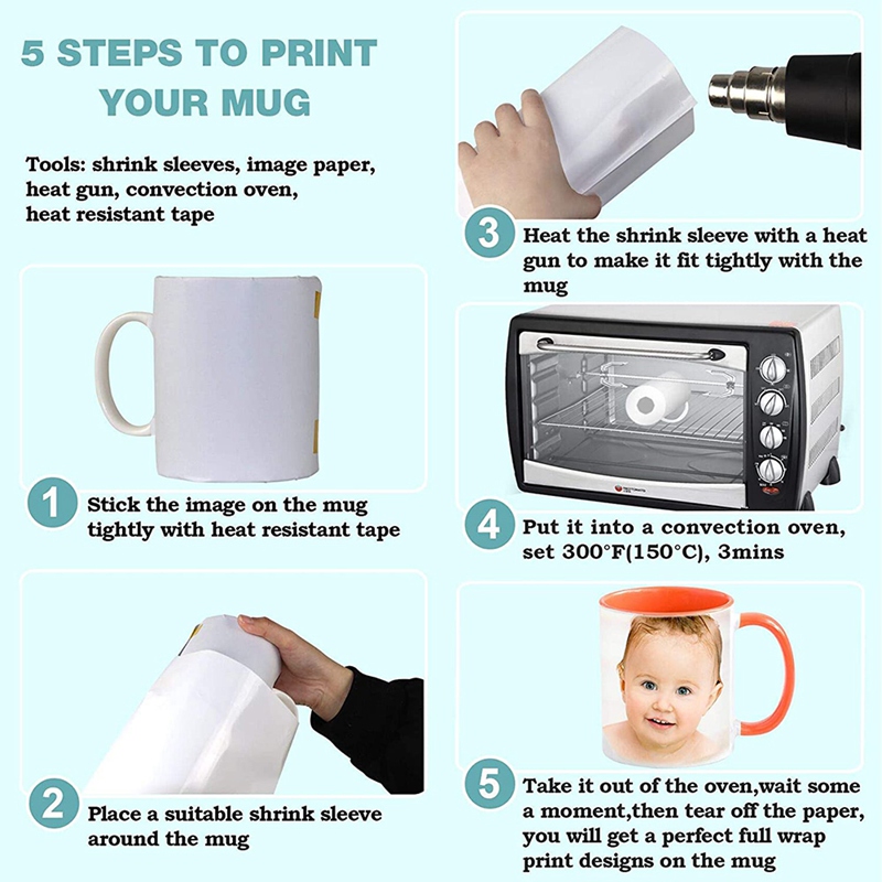 8X12 Inch Sublimation Shrink W - مراجعة Sublimation Mug White وسعره