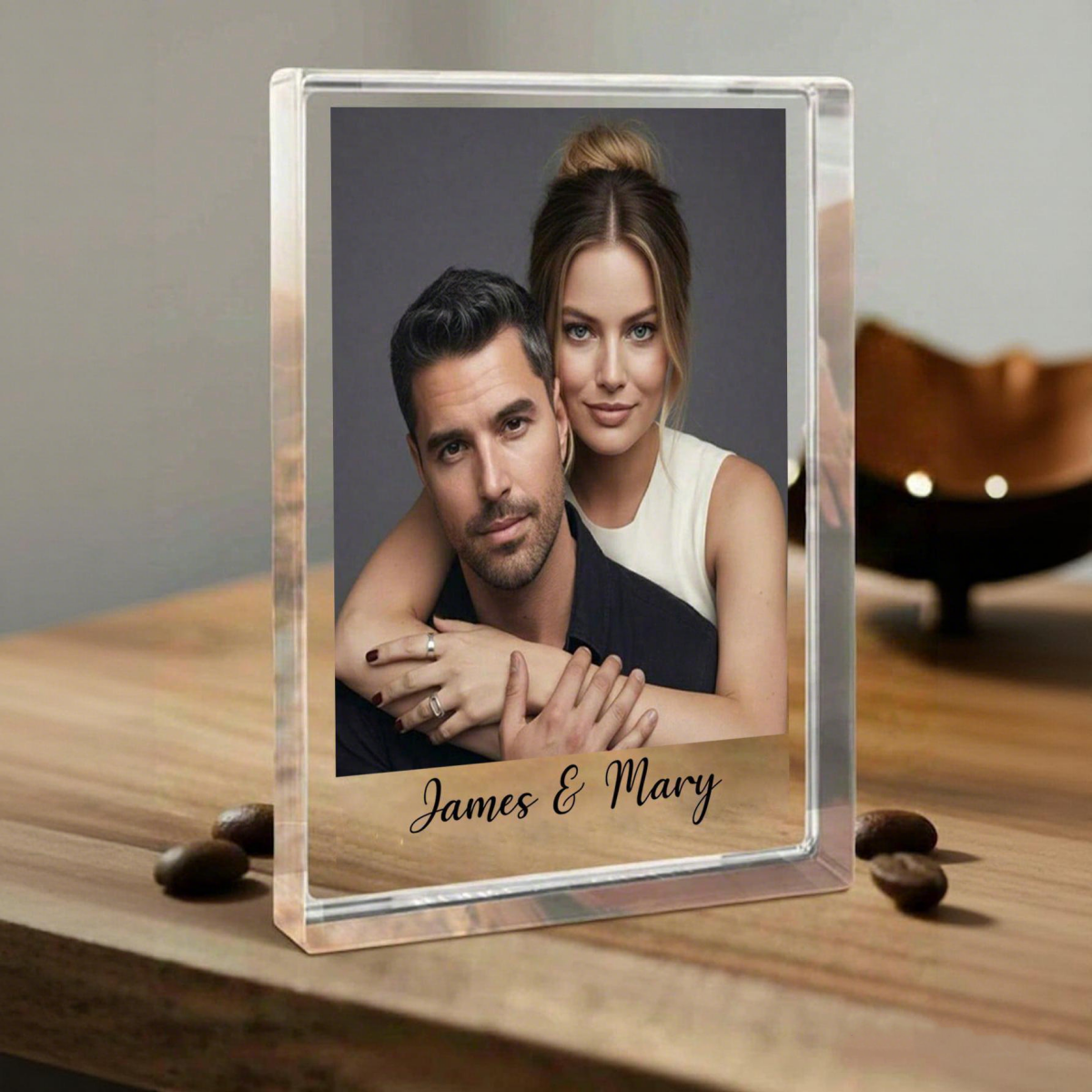 1 Custom Acrylic Photo & Text  - مراجعة Photo Acrylic Block وسعره