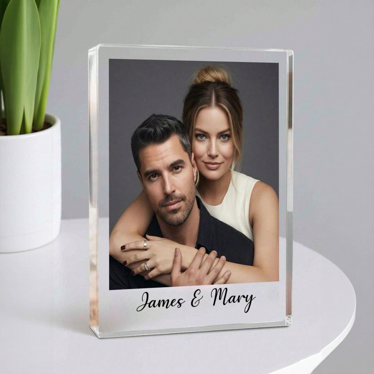 1 Custom Acrylic Photo & Text  - مراجعة Photo Acrylic Block وسعره
