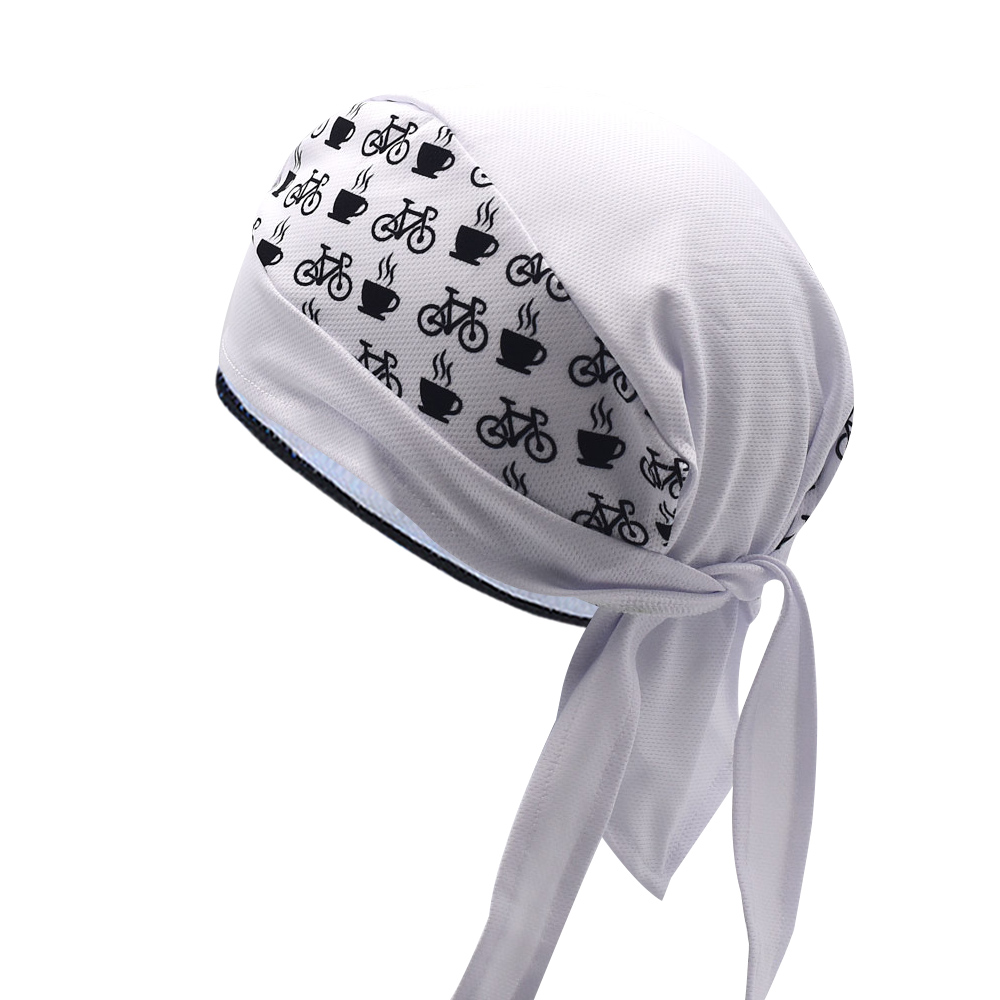 Classic Men White Cycling Cap  - مراجعة Bandana Blank White وسعره