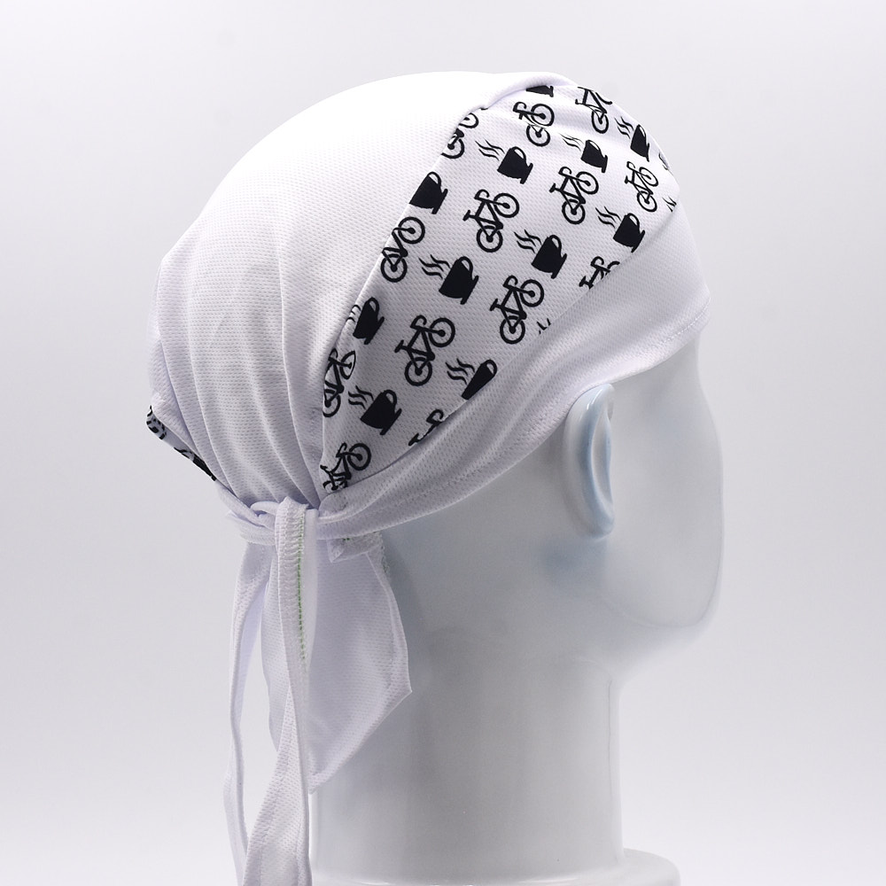 Classic Men White Cycling Cap  - مراجعة Bandana Blank White وسعره