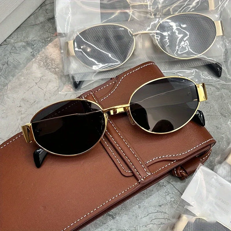 Retro Metal Frame Oval Sunglas - مراجعة Metal Photo Panel وسعره