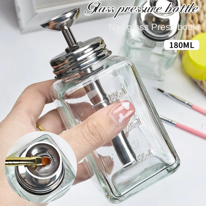 Nail glass bottle press funnel - مراجعة Water Bottle Blank وسعره