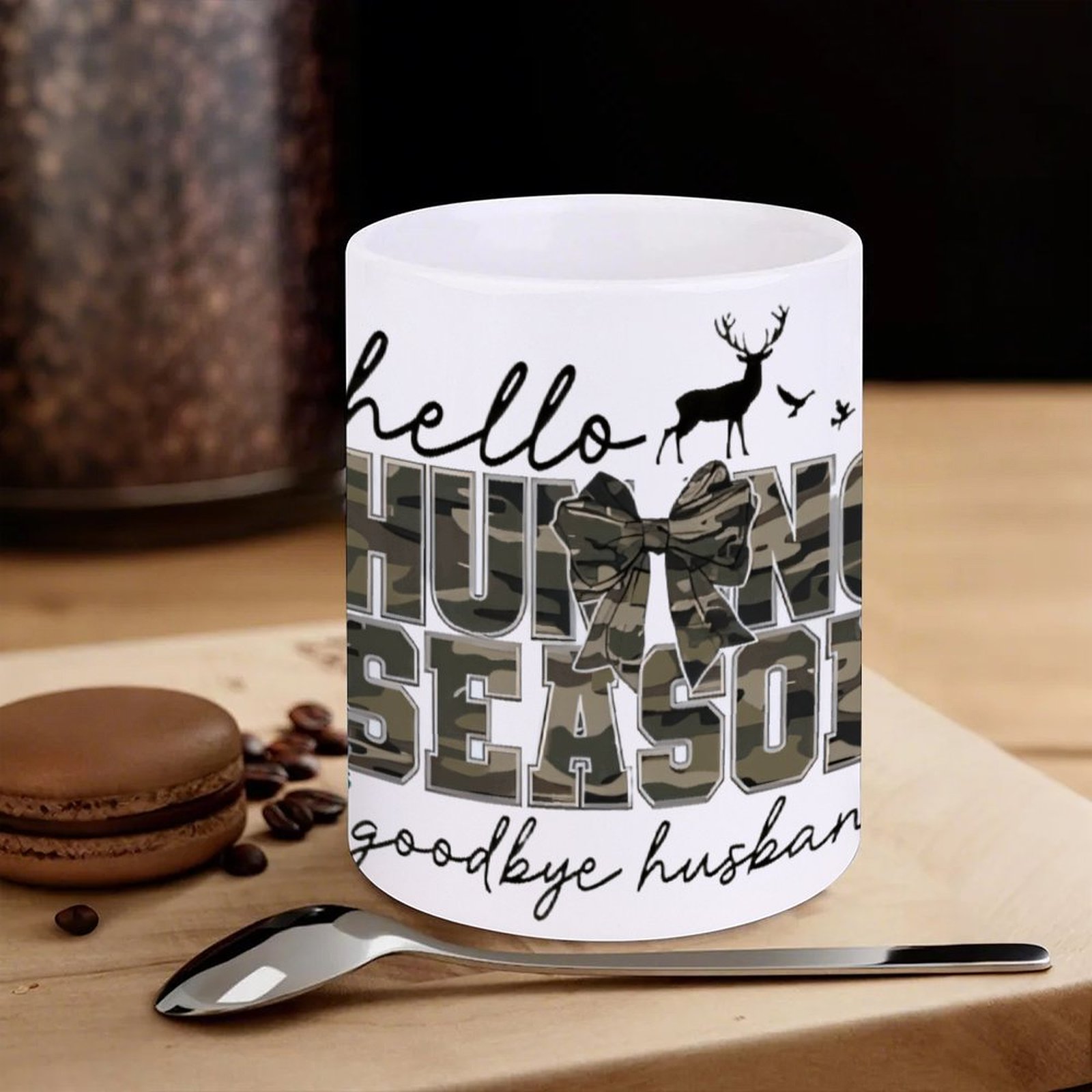 Hello Hunting Season Goodbye H - مراجعة Sublimation Mug White وسعره