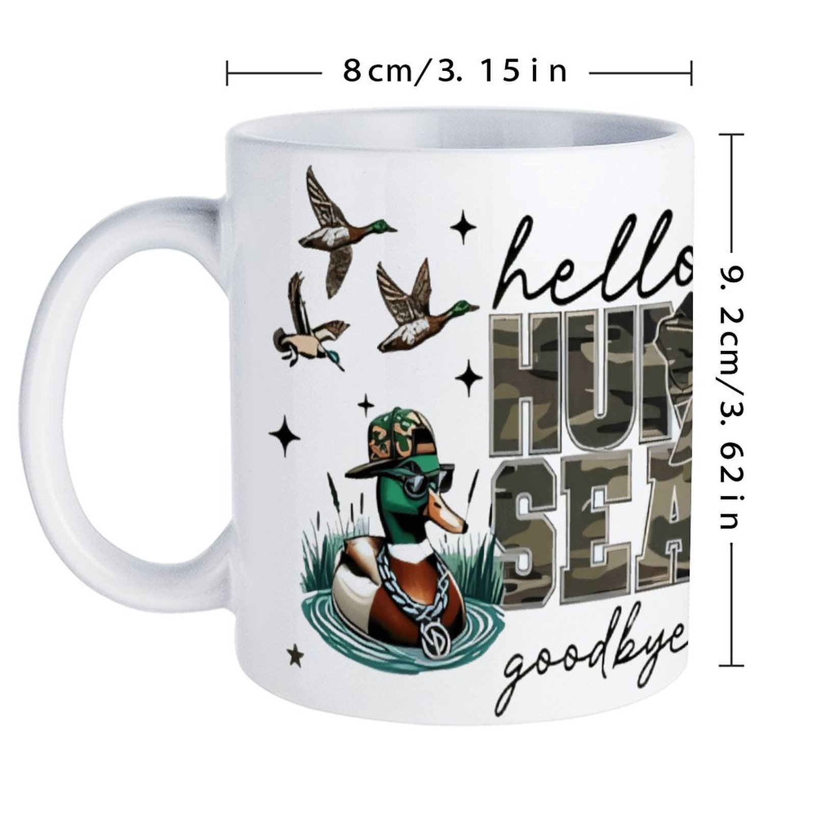 Hello Hunting Season Goodbye H - مراجعة Sublimation Mug White وسعره